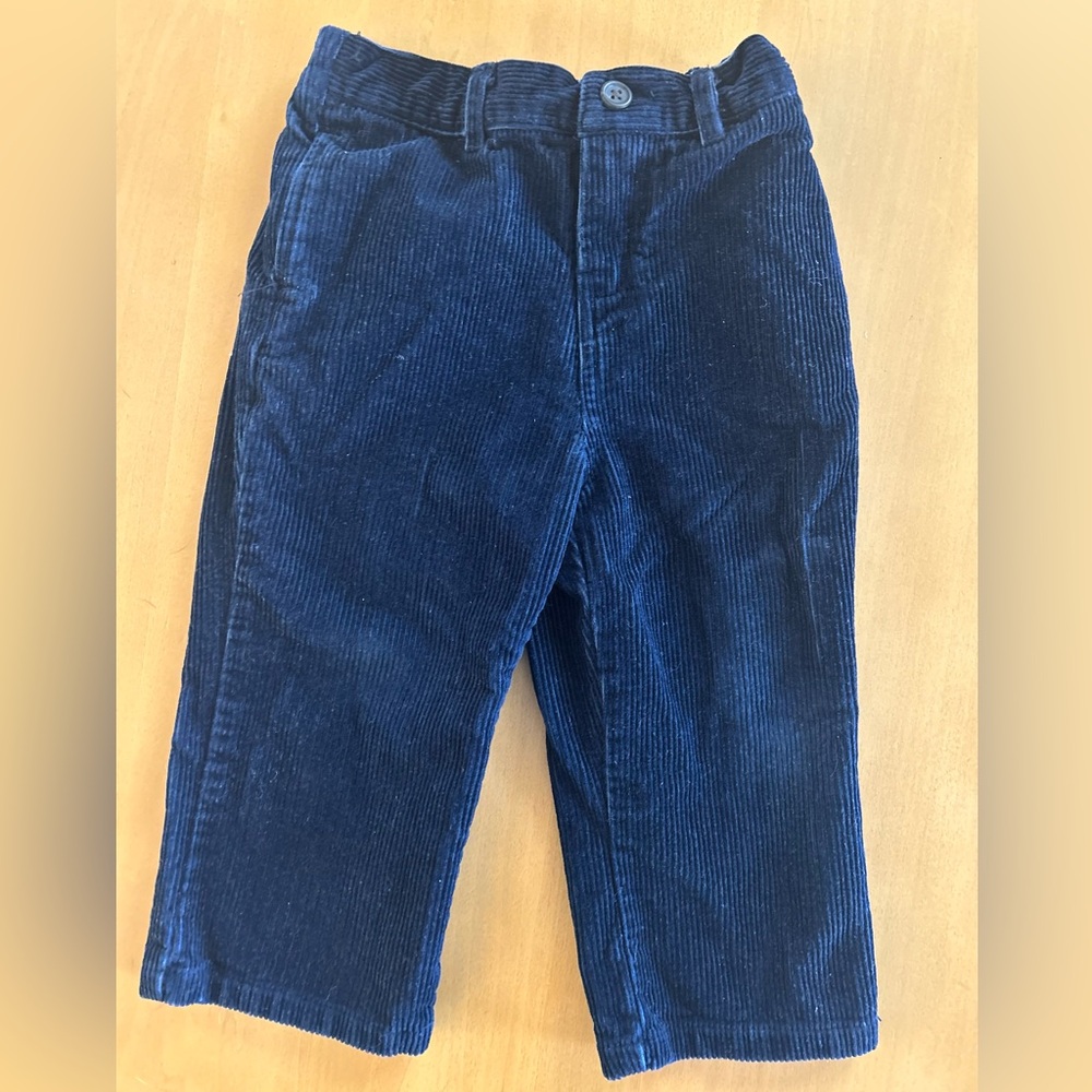 Ralph Lauren, navy blue corduroy pants, 18m